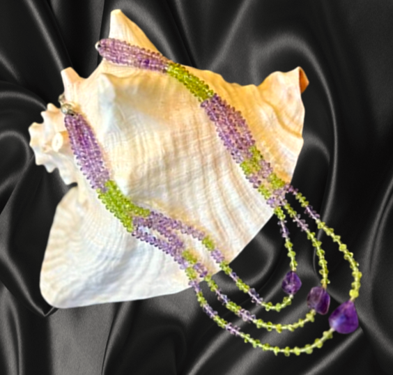 Peridot Amethyst Necklace